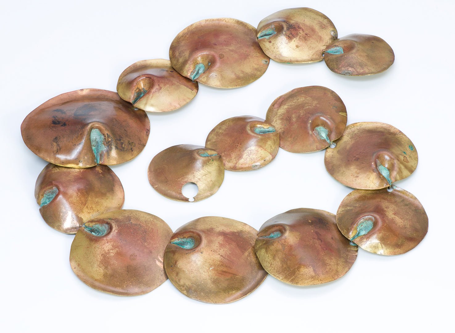 Robert Lee Morris Copper Disc Necklace