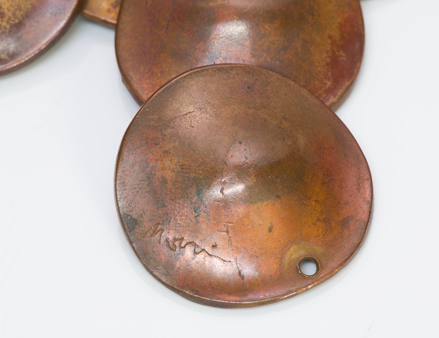 Robert Lee Morris Disc Copper Necklace Belt