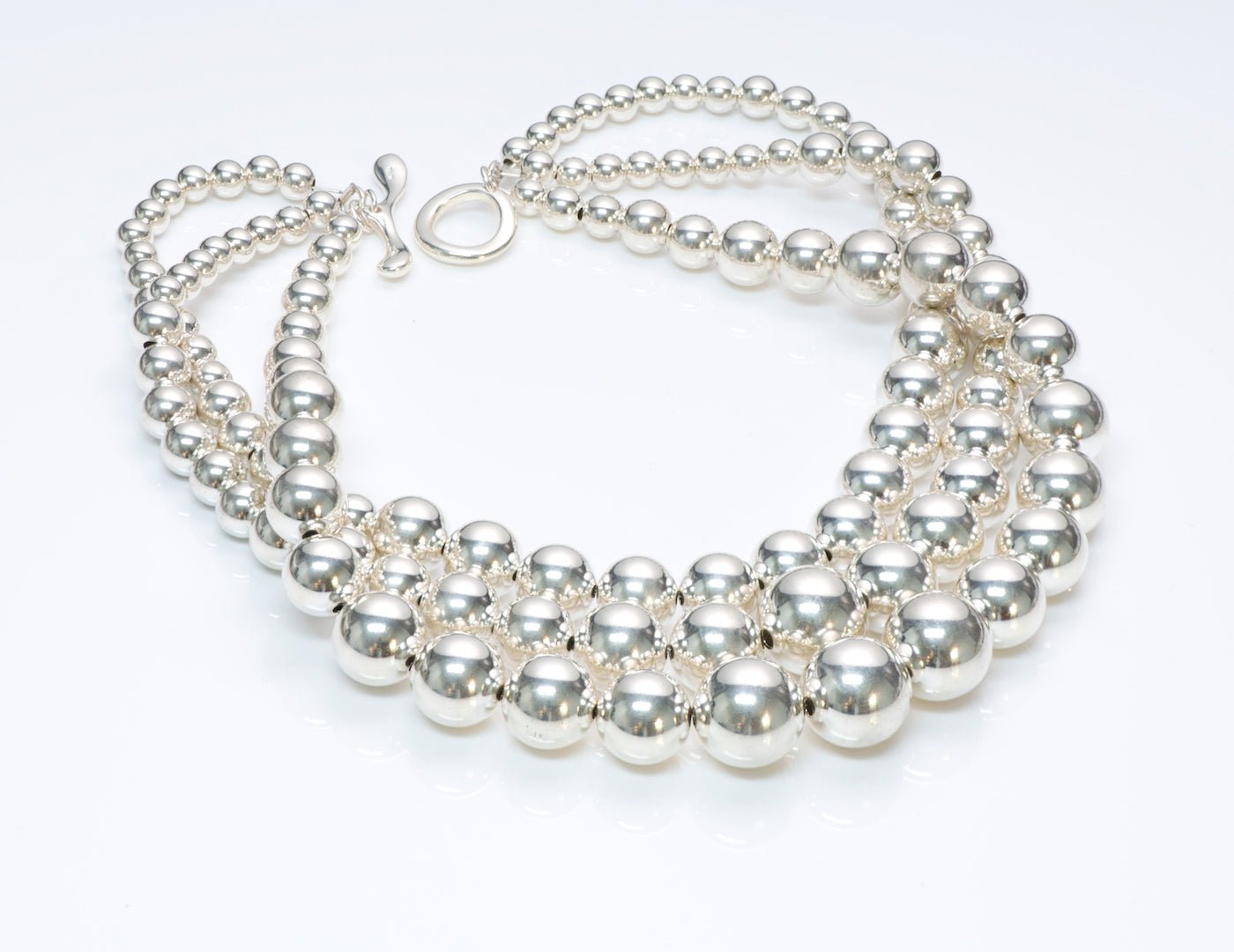 Robert Lee Morris Silver Bead Necklace