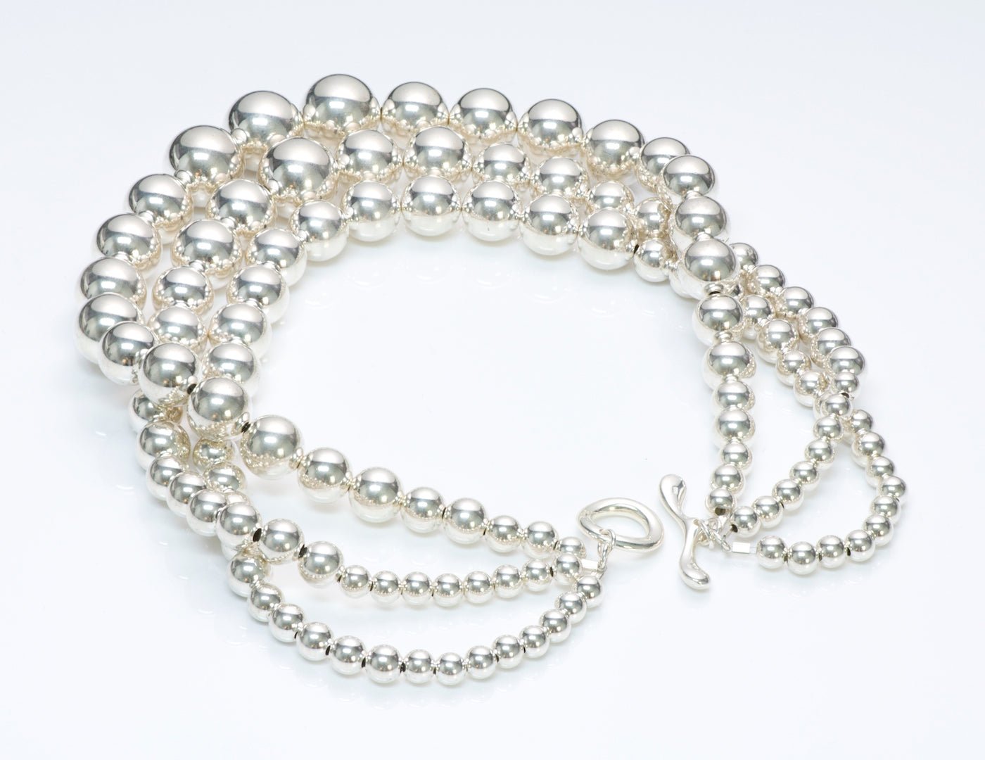 Robert Lee Morris Silver Bead Necklace