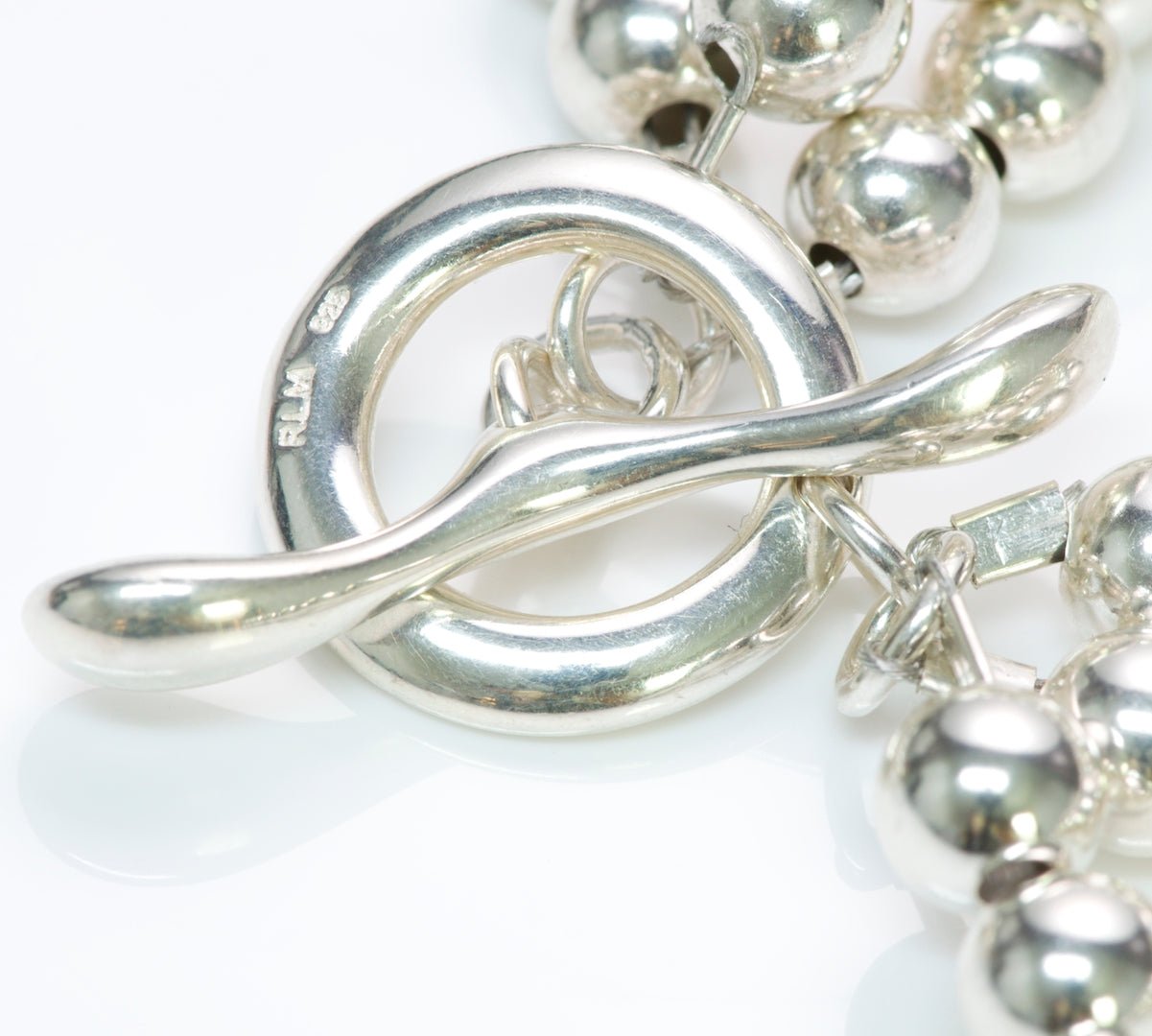 Robert Lee Morris Silver Bead Necklace