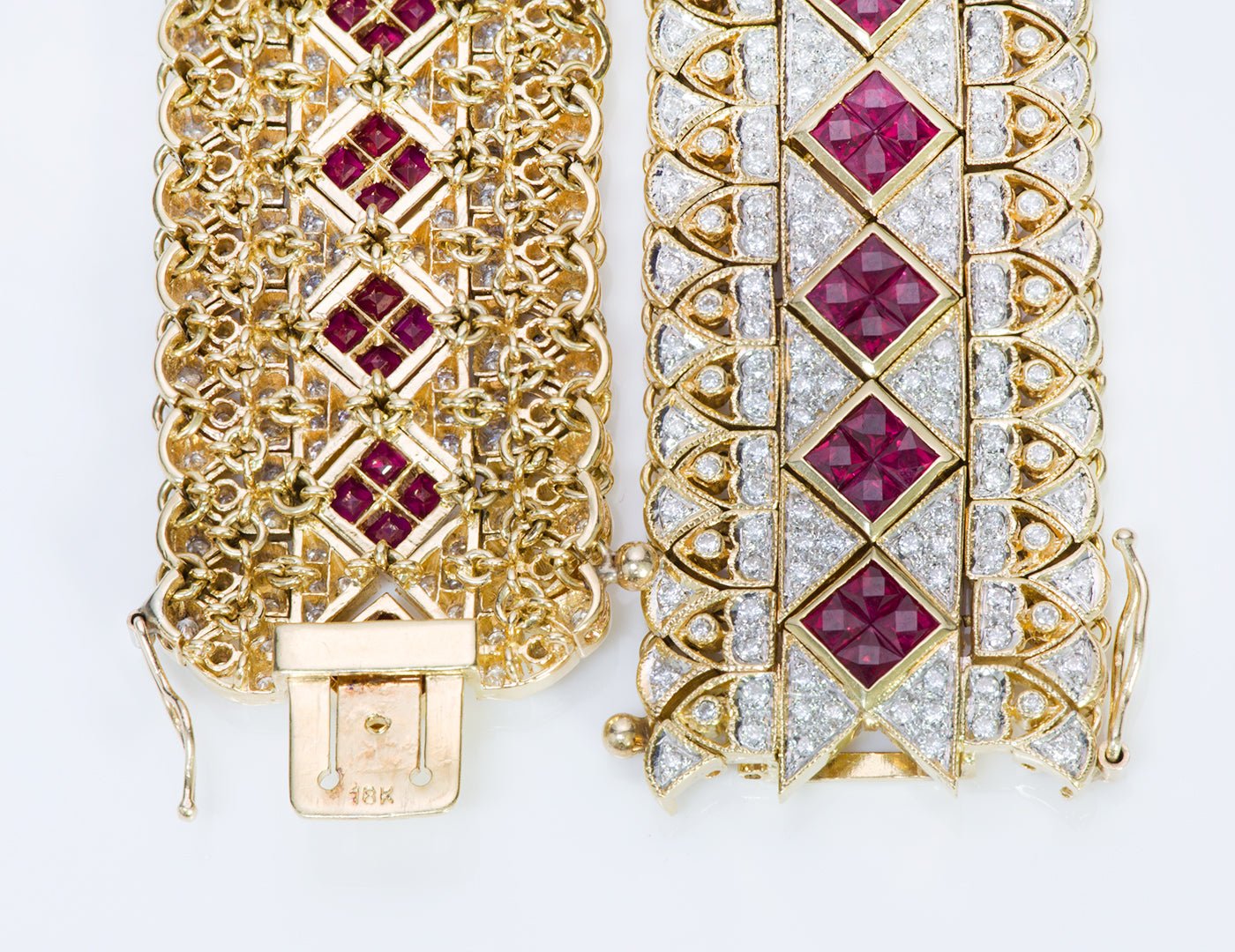 Ruby Diamond 18K Yellow Gold Bracelet