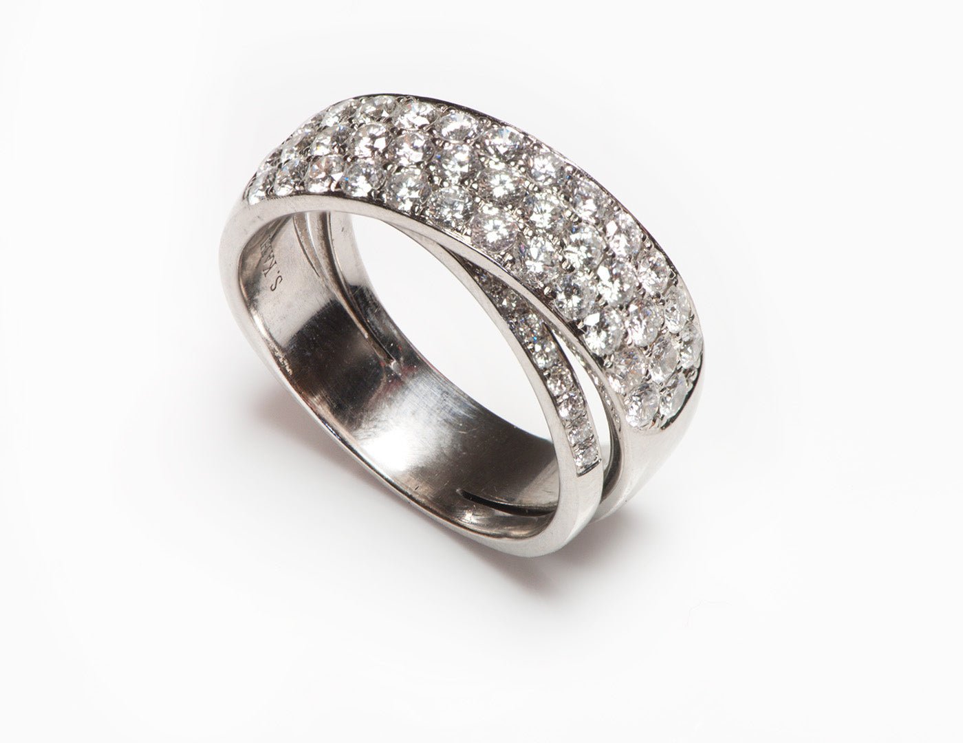 S Kashi Pave Diamond Wedding Band