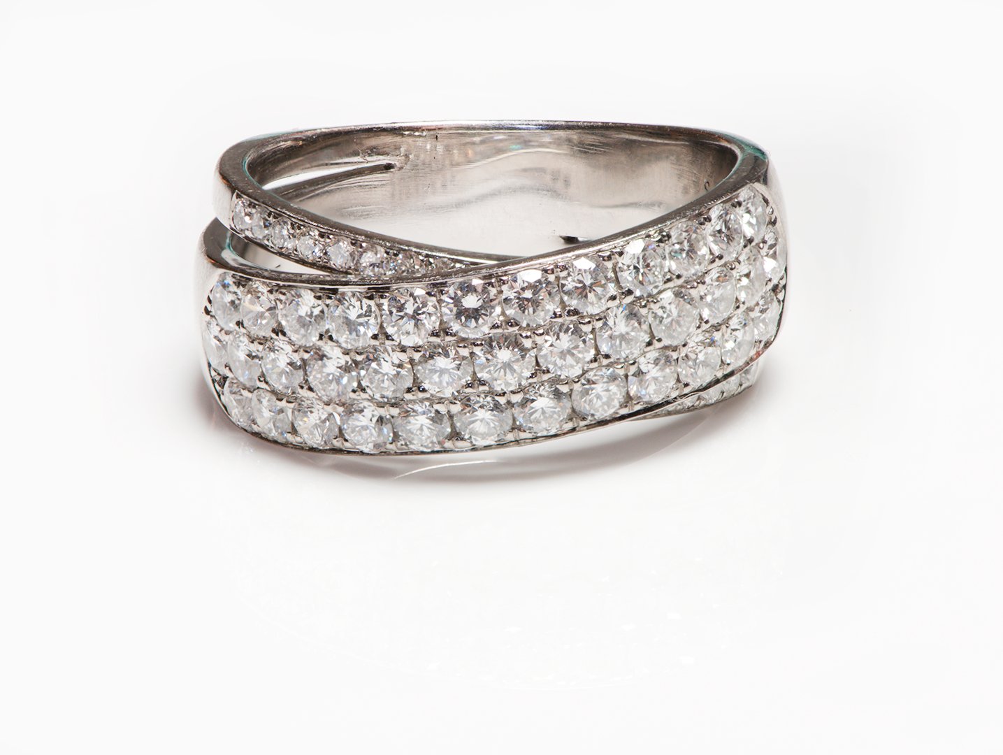 S Kashi Pave Diamond Wedding Band