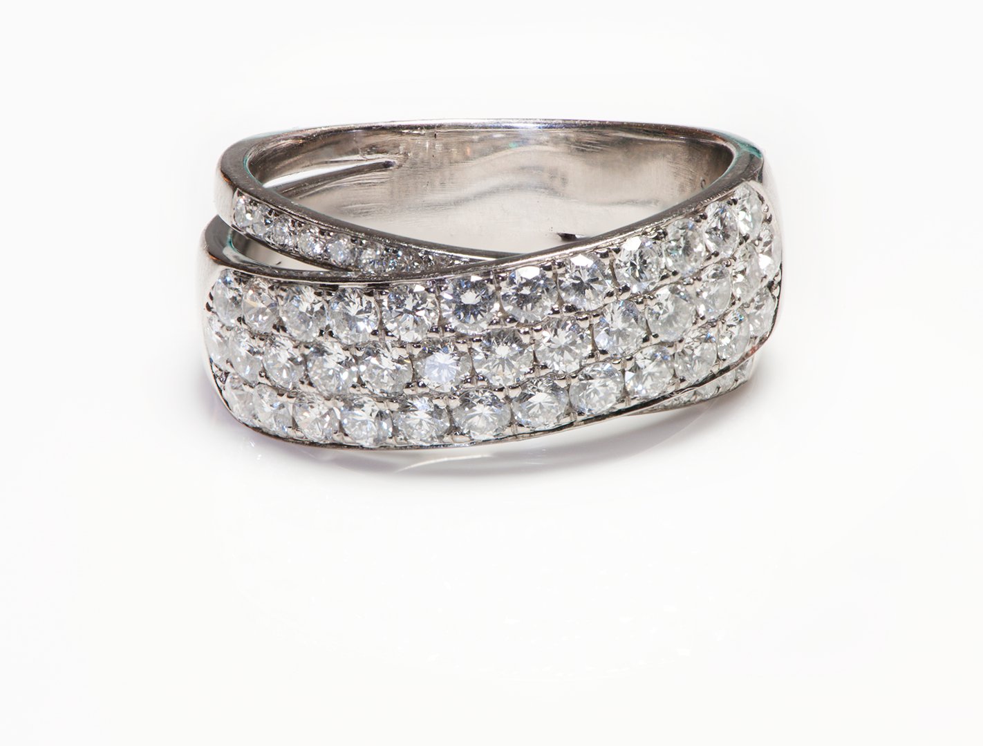 S Kashi Pave Diamond Wedding Band