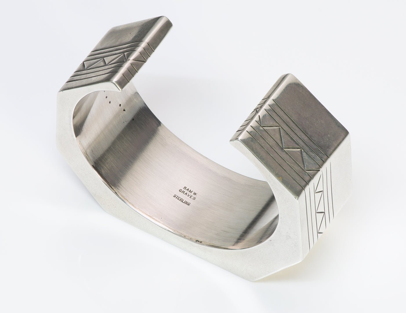 Sam W. Graves Sterling Cuff Bracelet