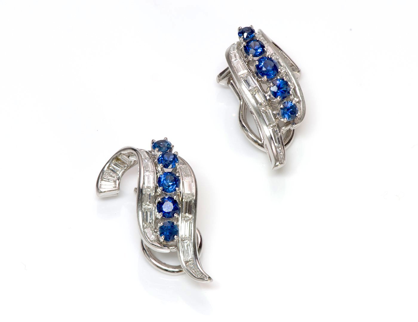 Sapphire & Diamond Earrings