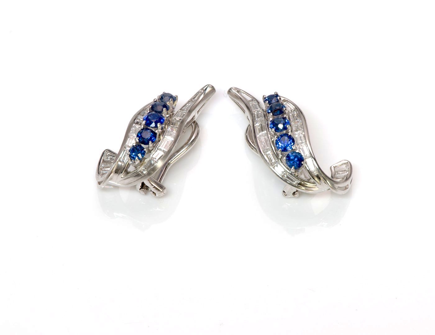 Sapphire & Diamond Earrings