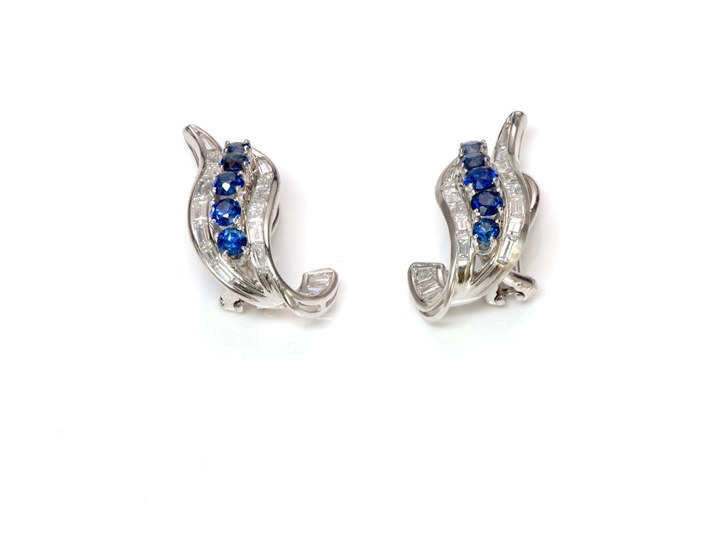 Sapphire & Diamond Earrings