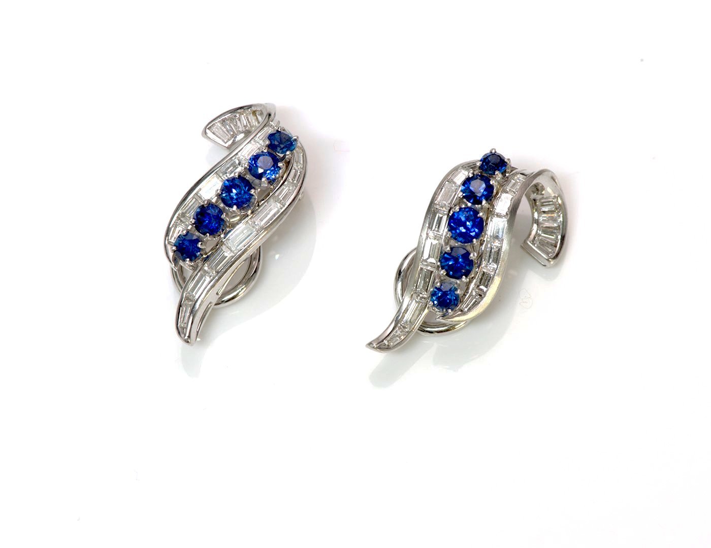 Sapphire & Diamond Earrings