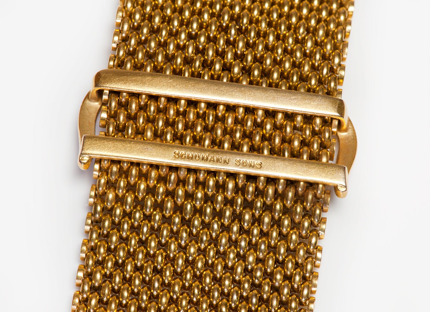 Schumann & Sons Ruby Diamond 18K Gold Antique Watch Fob