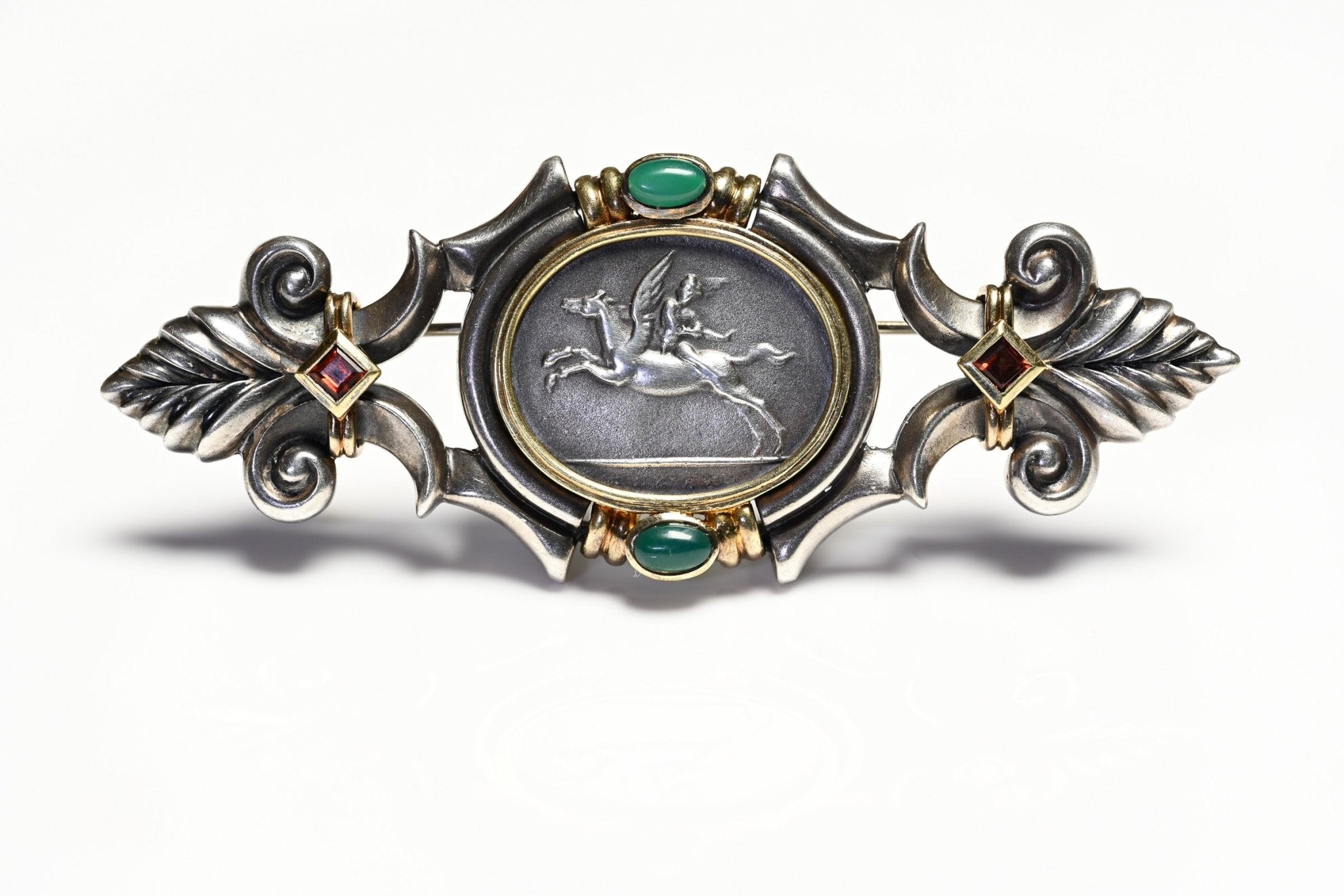 SeidenGang Silver 18K Gold Pegasus Pin Brooch