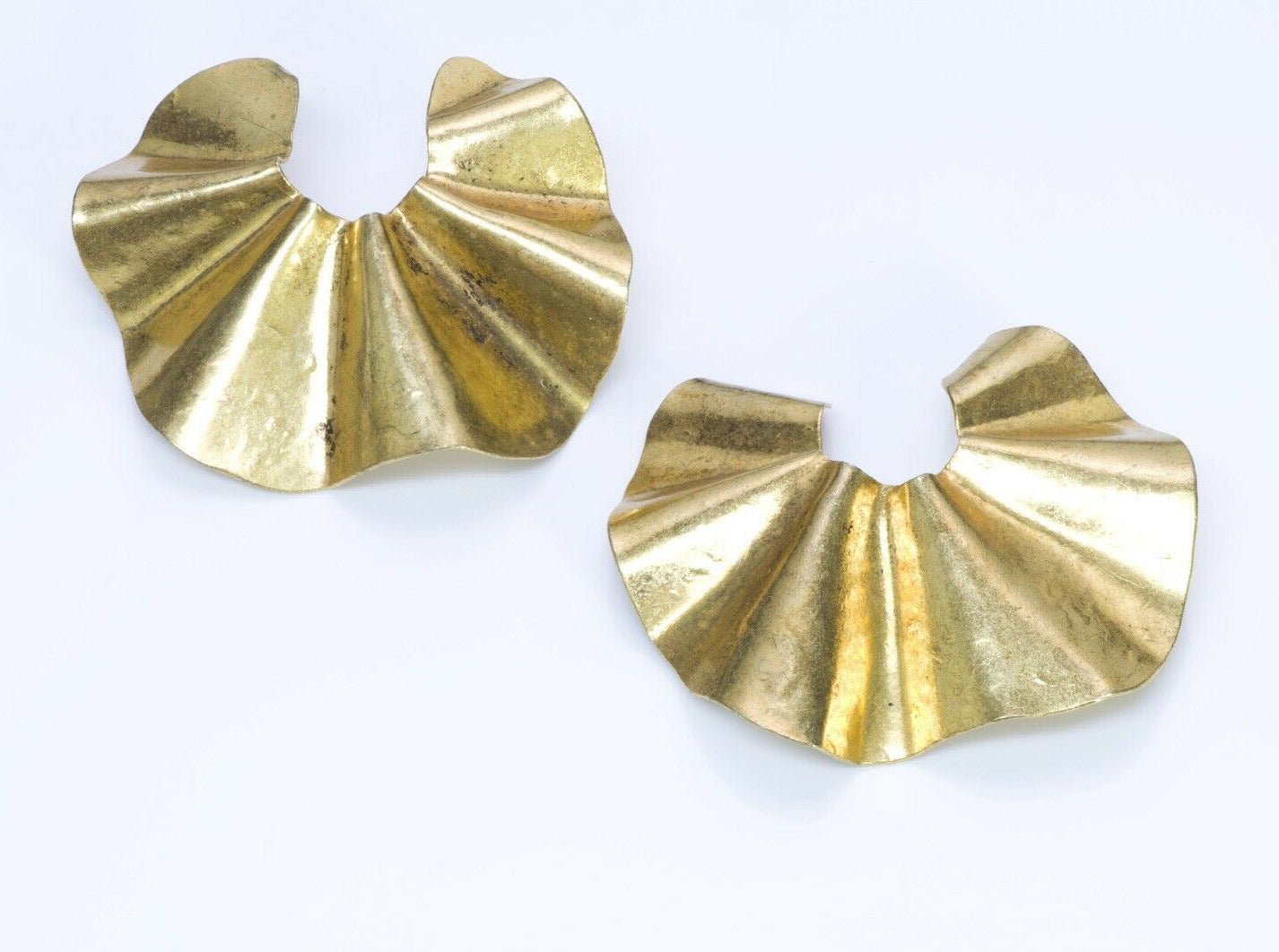 Sonia Rykiel Paris Gold Plated Half Moon Earrings