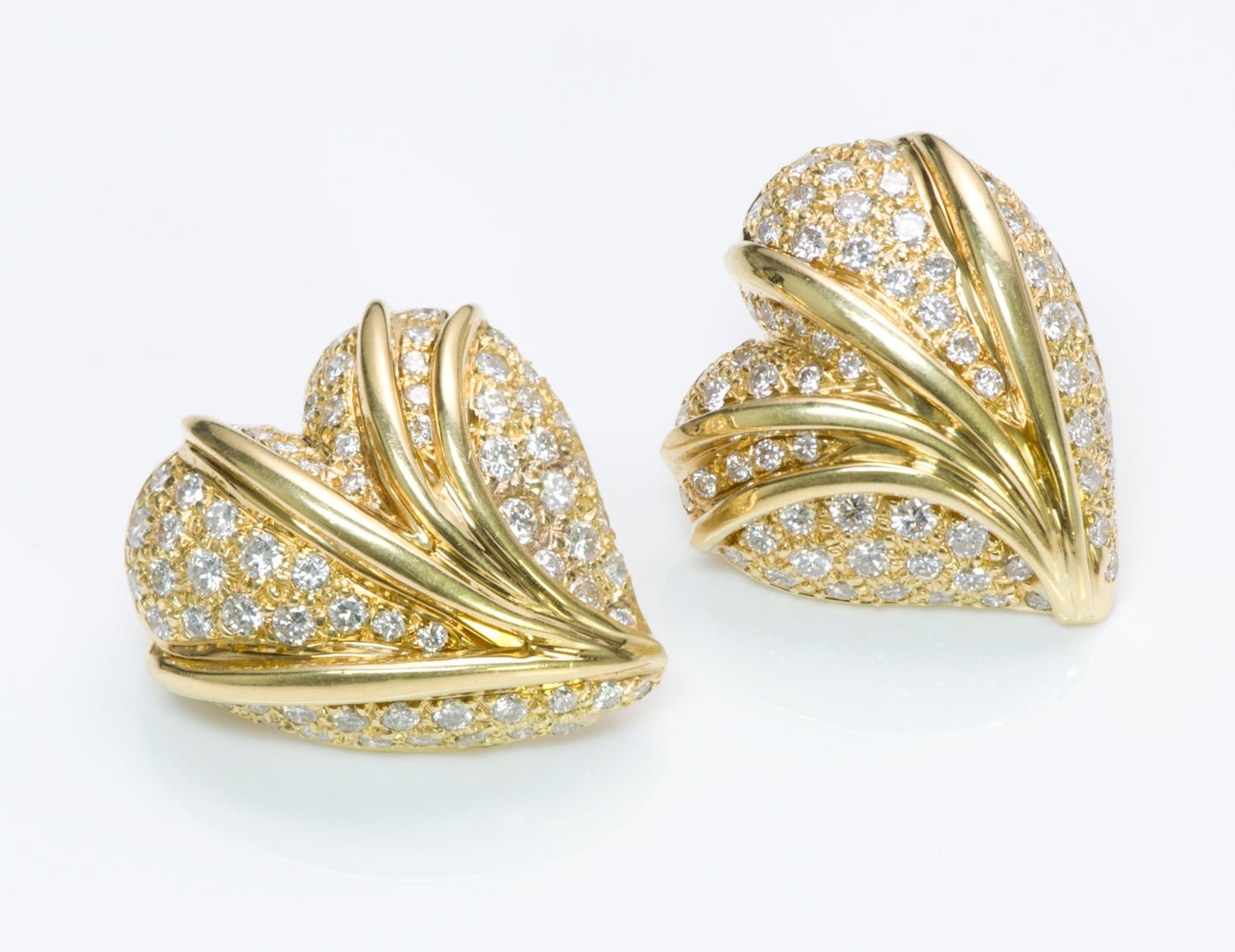 Stefan Hafner Gold Diamond Earrings