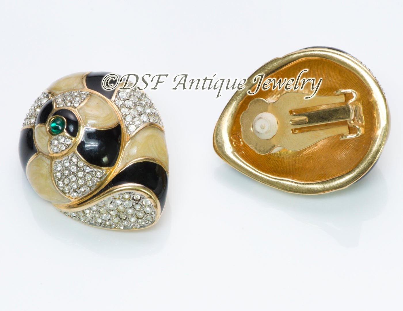 Swarovski Enamel Shell Earrings