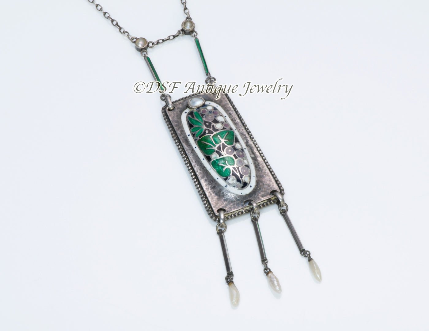 Theodor Fahrner Silver & Enamel Necklace