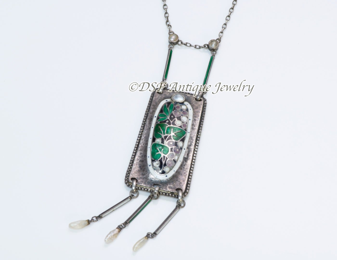Theodor Fahrner Silver & Enamel Necklace