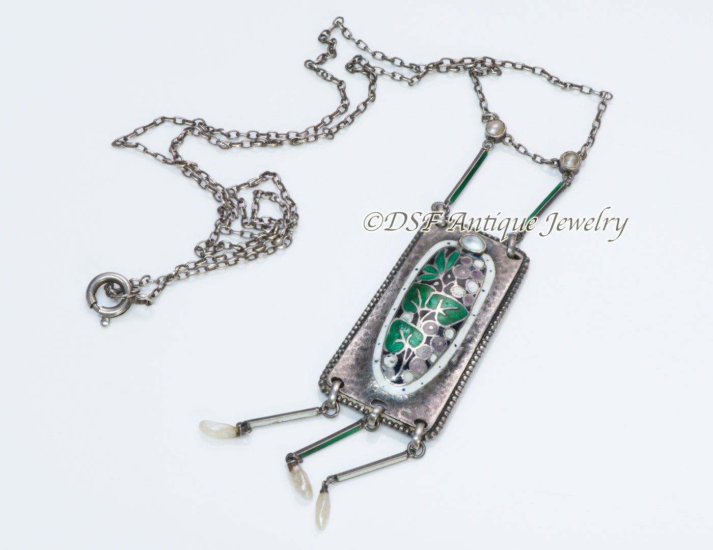 Theodor Fahrner Silver & Enamel Necklace