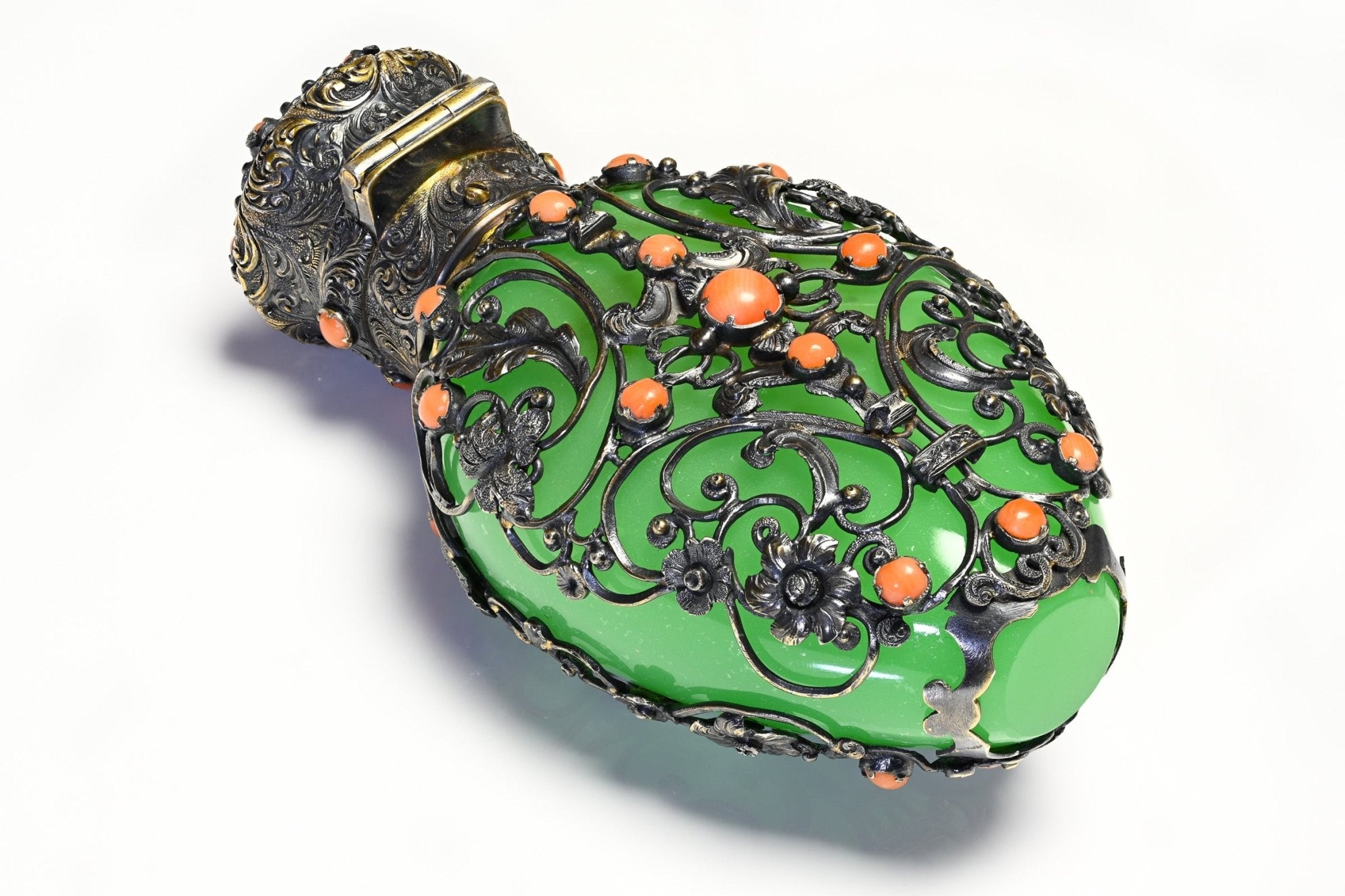 Thomas Mellish Silver Coral Scent Bottle