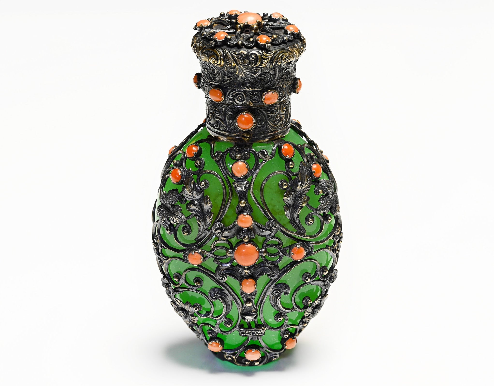 Thomas Mellish Silver Coral Scent Bottle