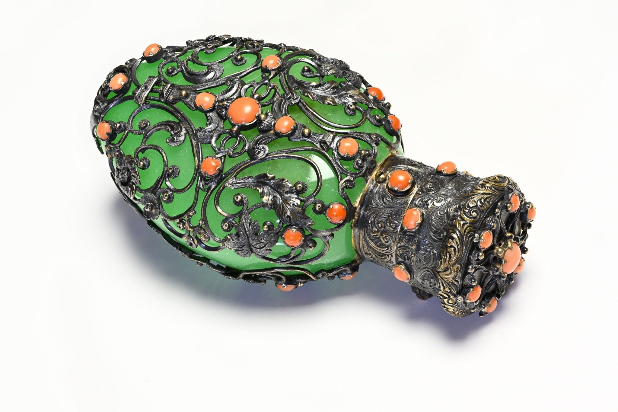 Thomas Mellish Silver Coral Scent Bottle