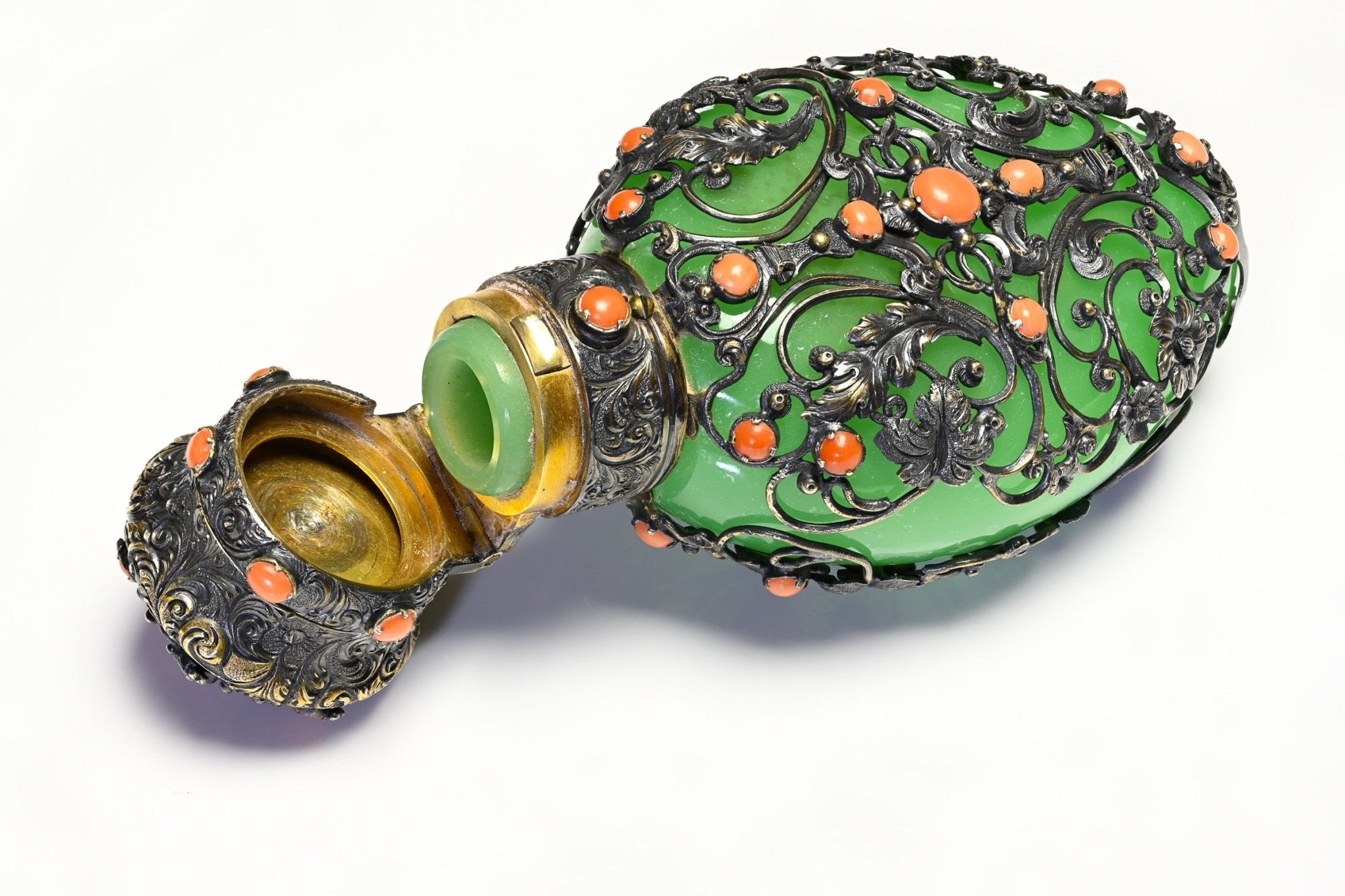 Thomas Mellish Silver Coral Scent Bottle