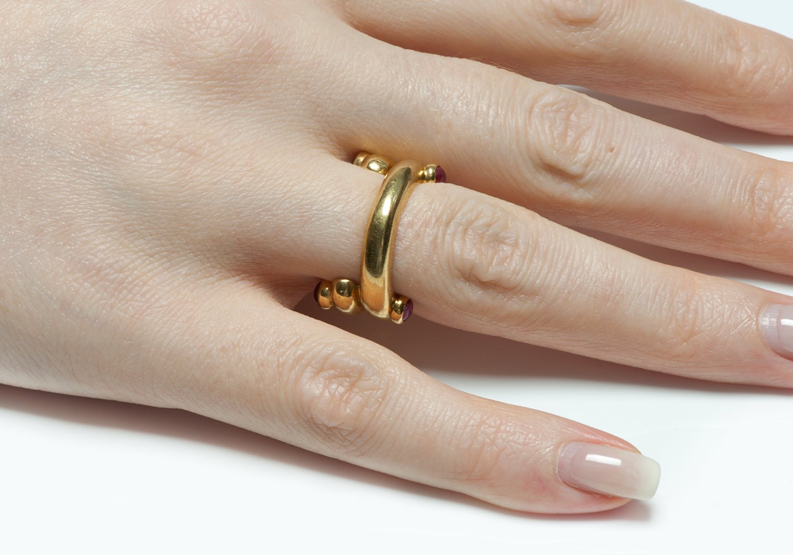 Tiffany & Co. 18K Gold Ruby Ring
