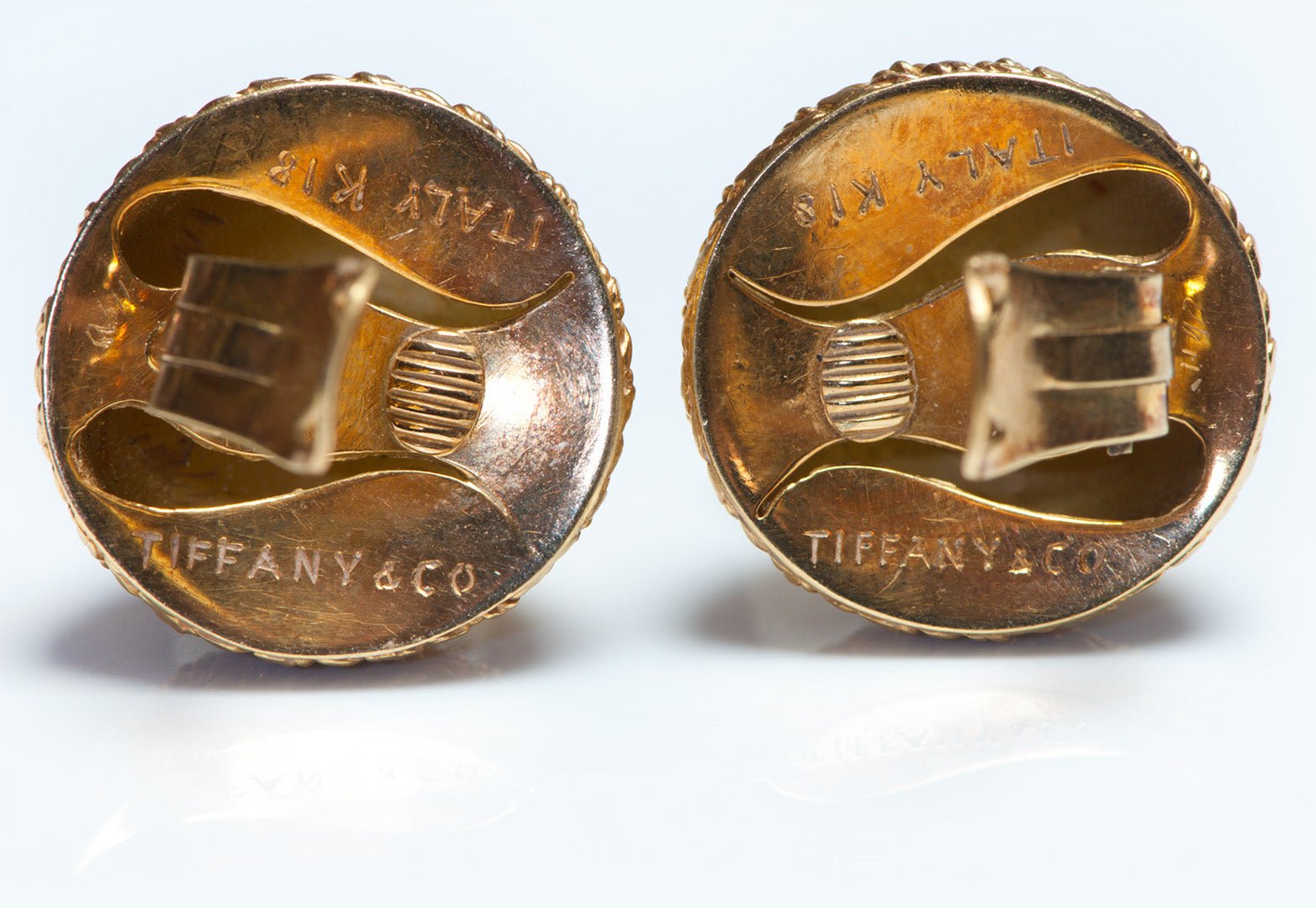 Tiffany & Co. 18K Gold Wire Twist Earrings