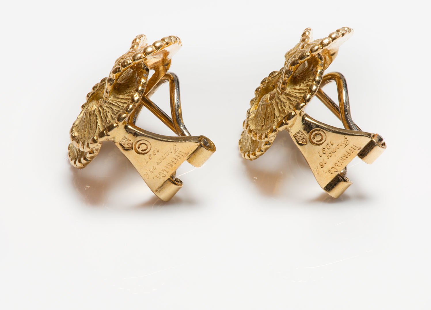 Tiffany & Co. 18K Yellow Gold Celtic Knot Clip/Post Earrings