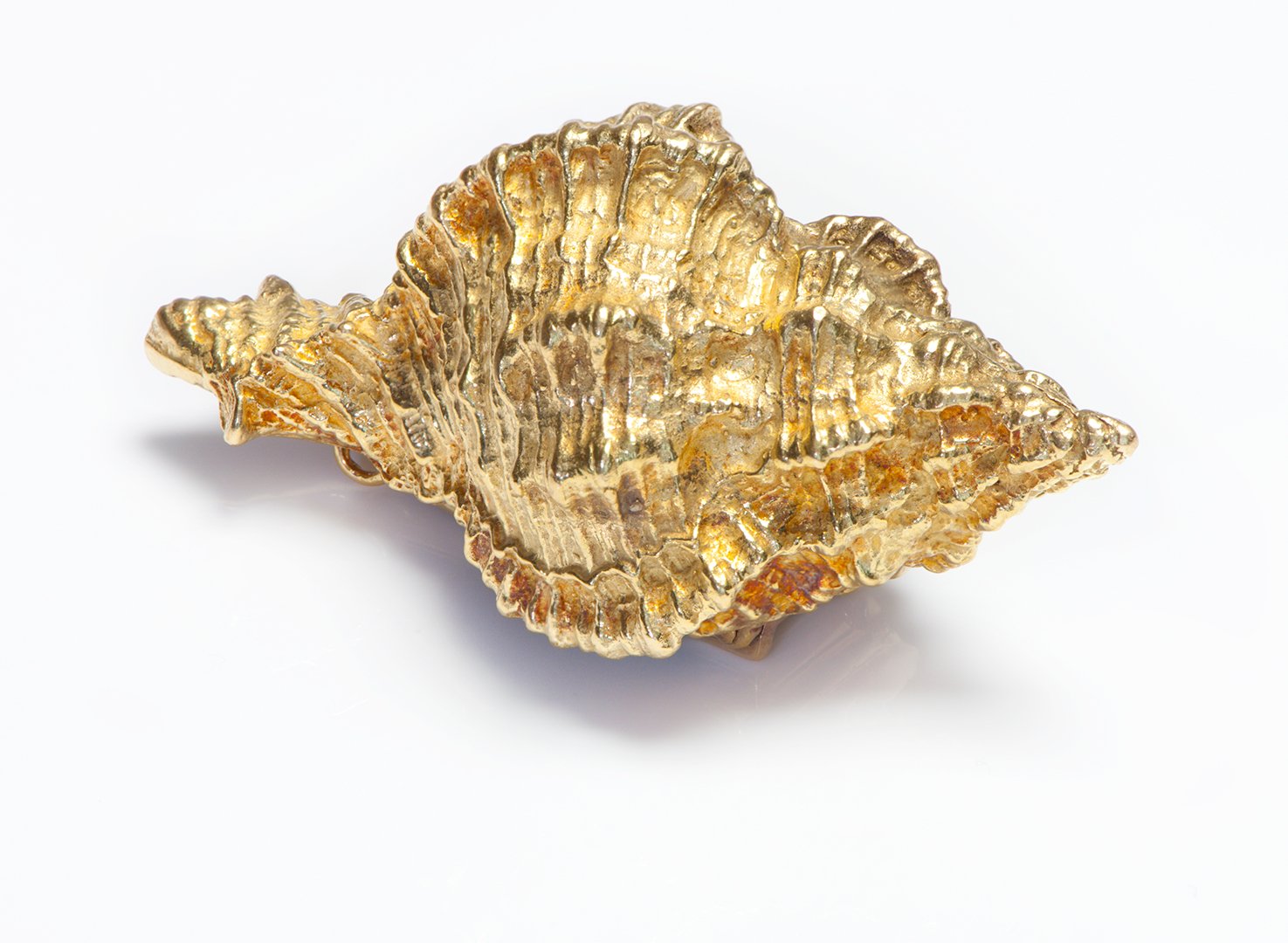 Tiffany & Co. 18K Yellow Gold Conch Shell Brooch