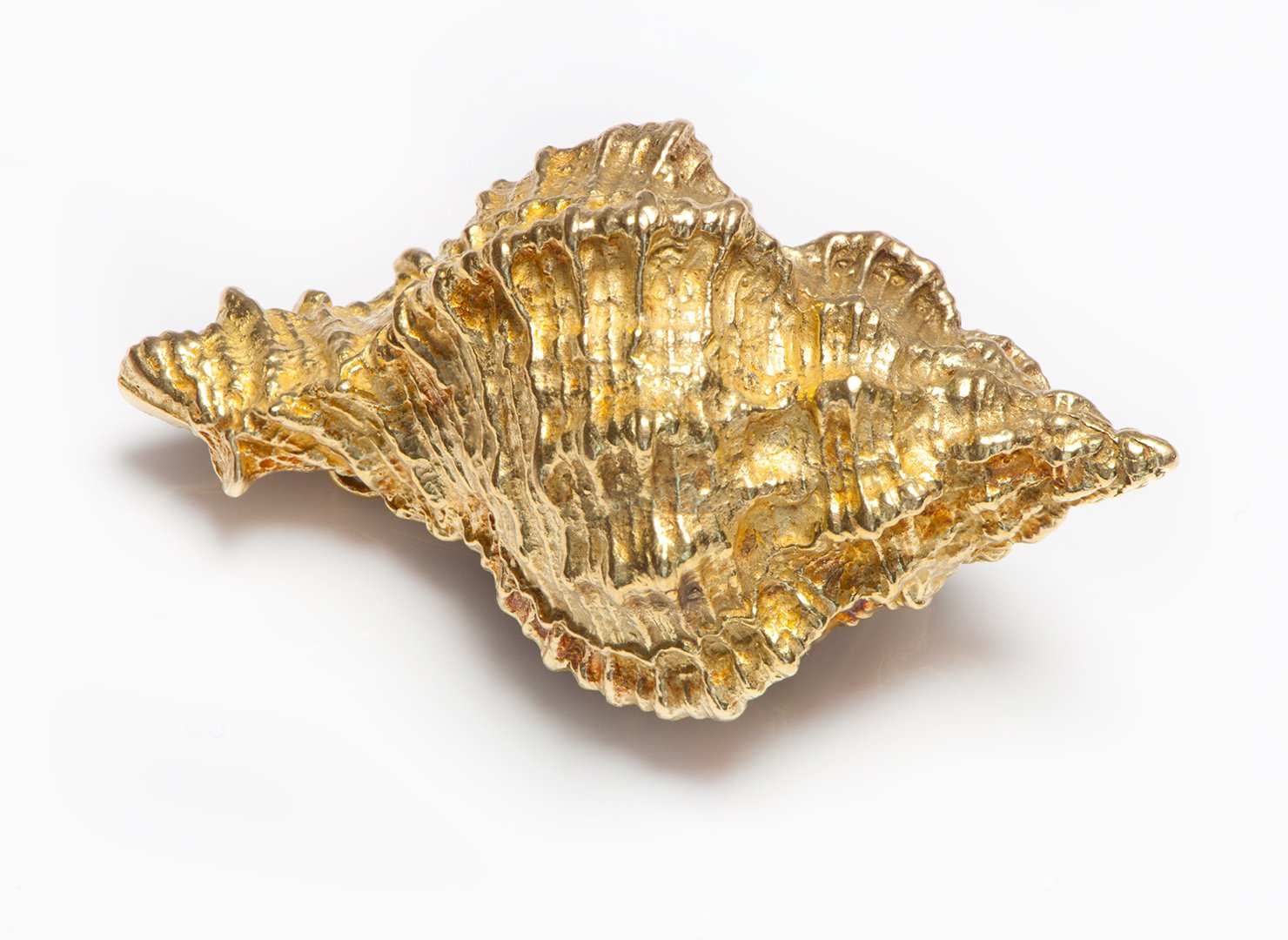 Tiffany & Co. 18K Yellow Gold Conch Shell Brooch