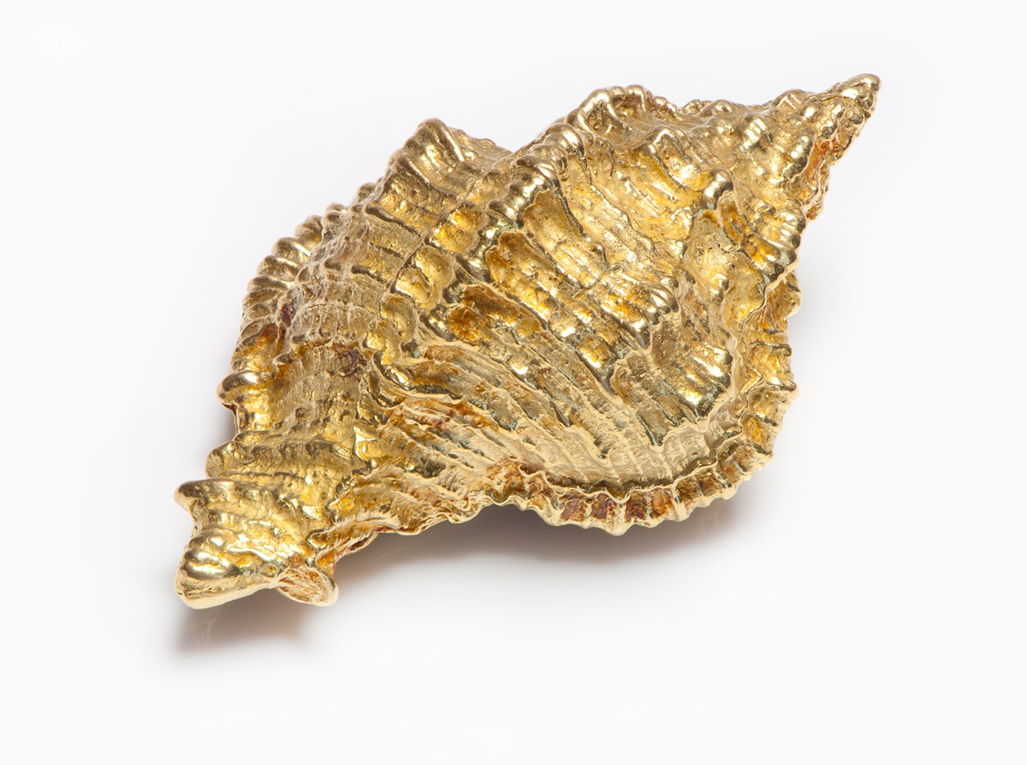 Tiffany & Co. 18K Yellow Gold Conch Shell Brooch