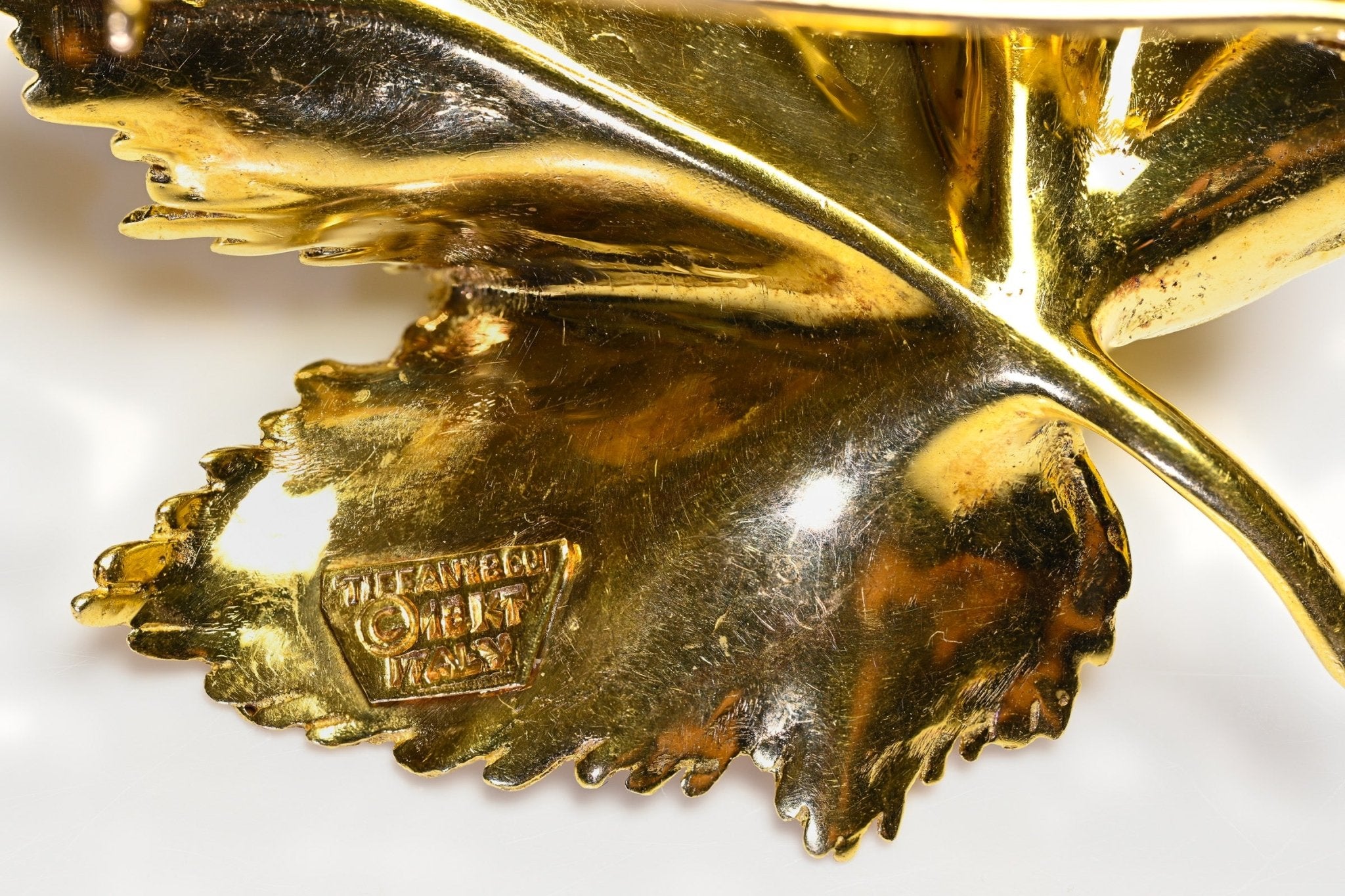 Tiffany & Co. 18K Yellow Gold Leaf Brooch