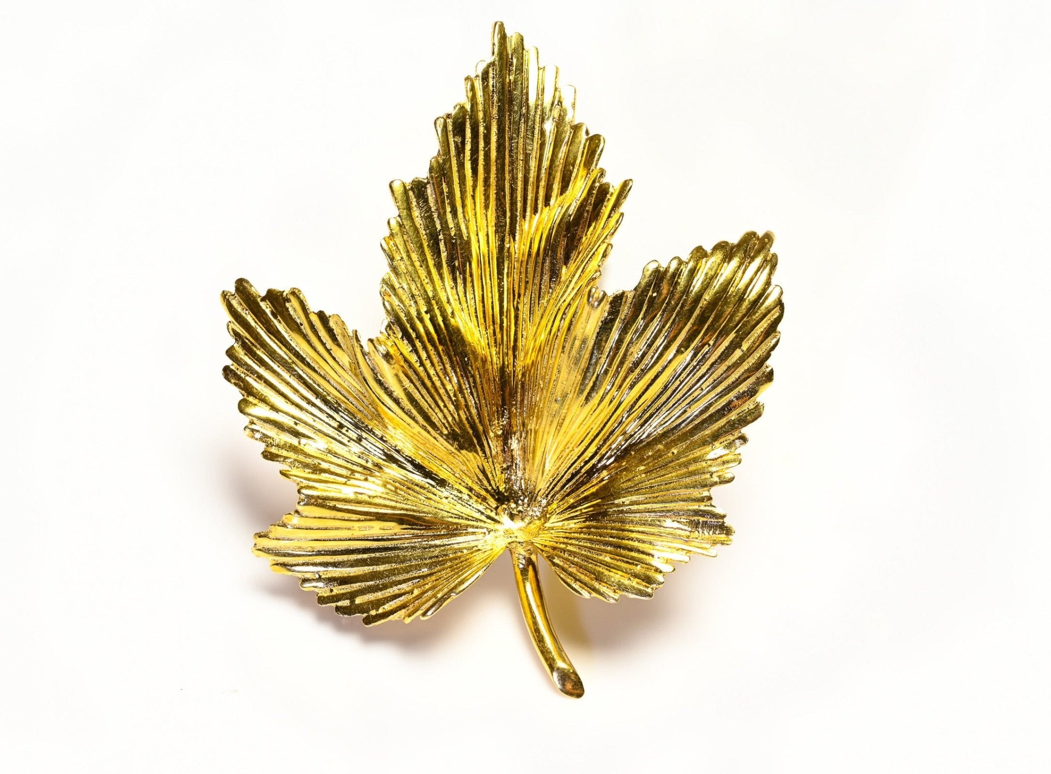 Tiffany & Co. 18K Yellow Gold Leaf Brooch