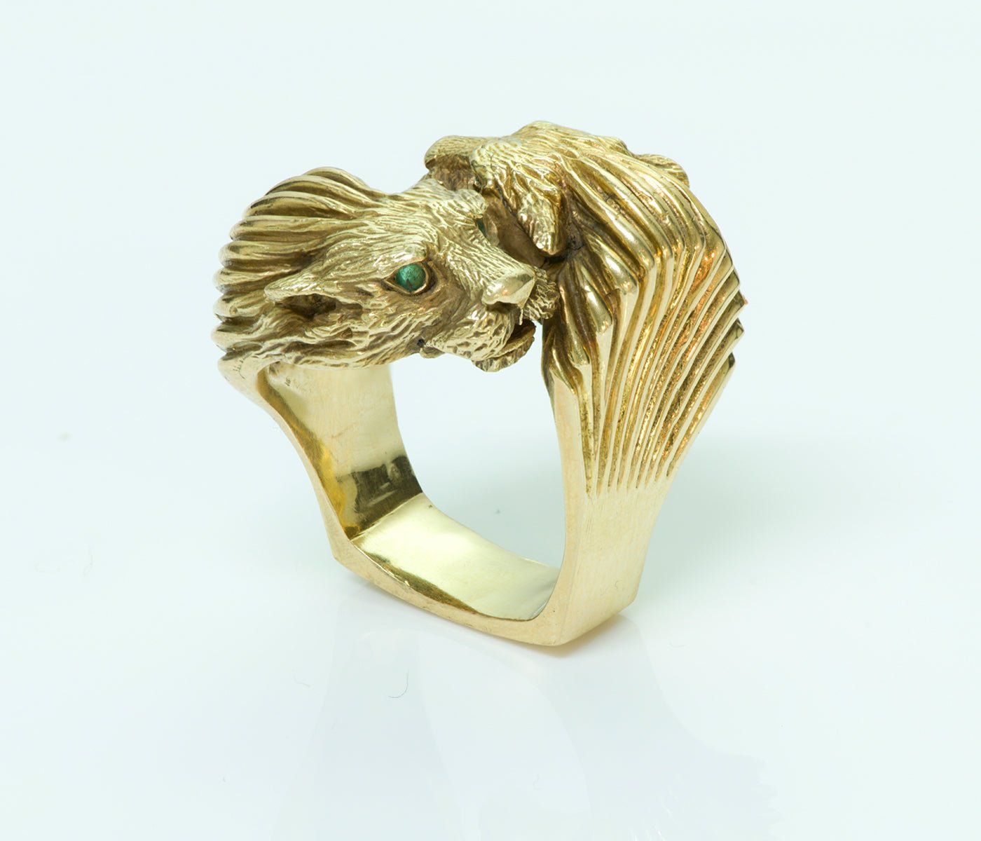 Tiffany & Co. 18K Yellow Gold Lion Bypass Ring