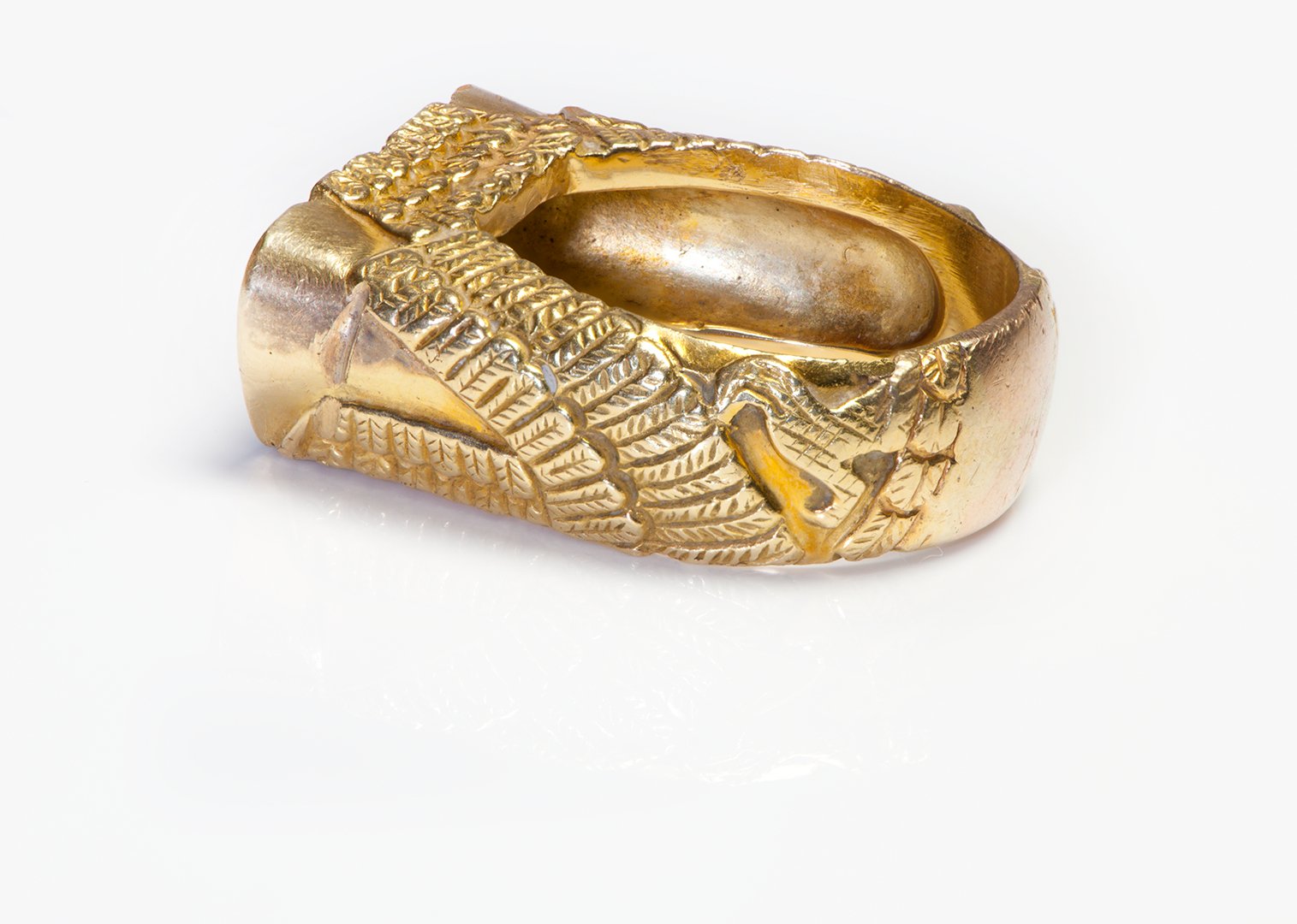Tiffany & Co. 18K Yellow Gold Owl Ring