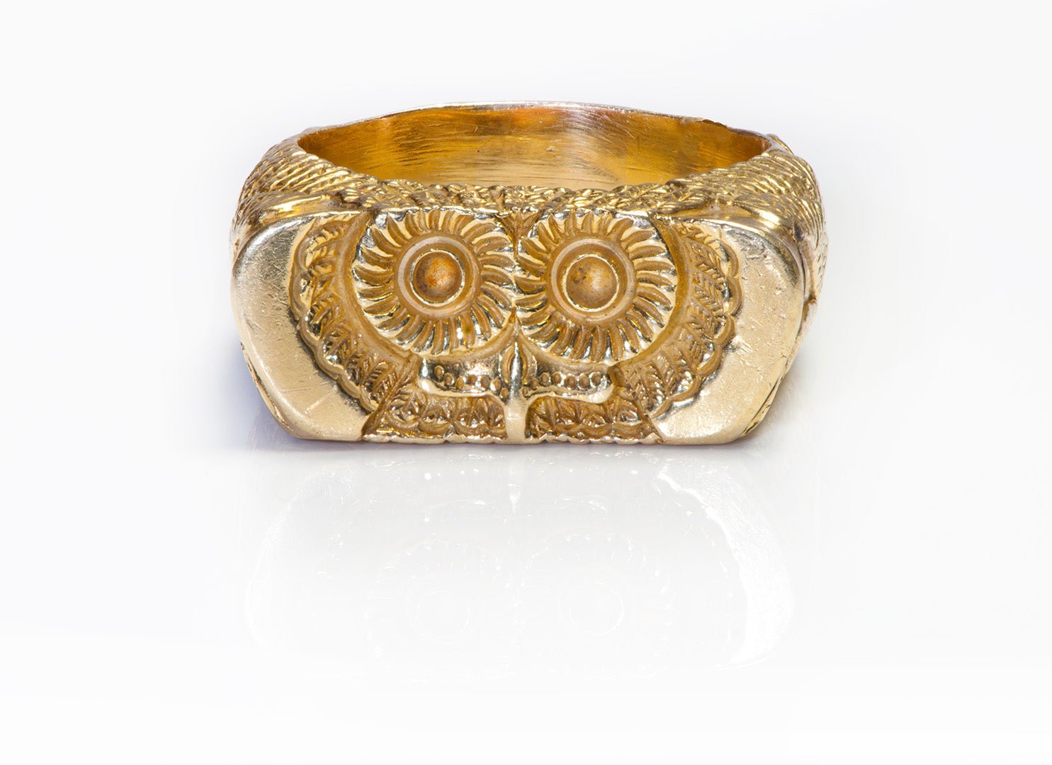 Tiffany & Co. 18K Yellow Gold Owl Ring