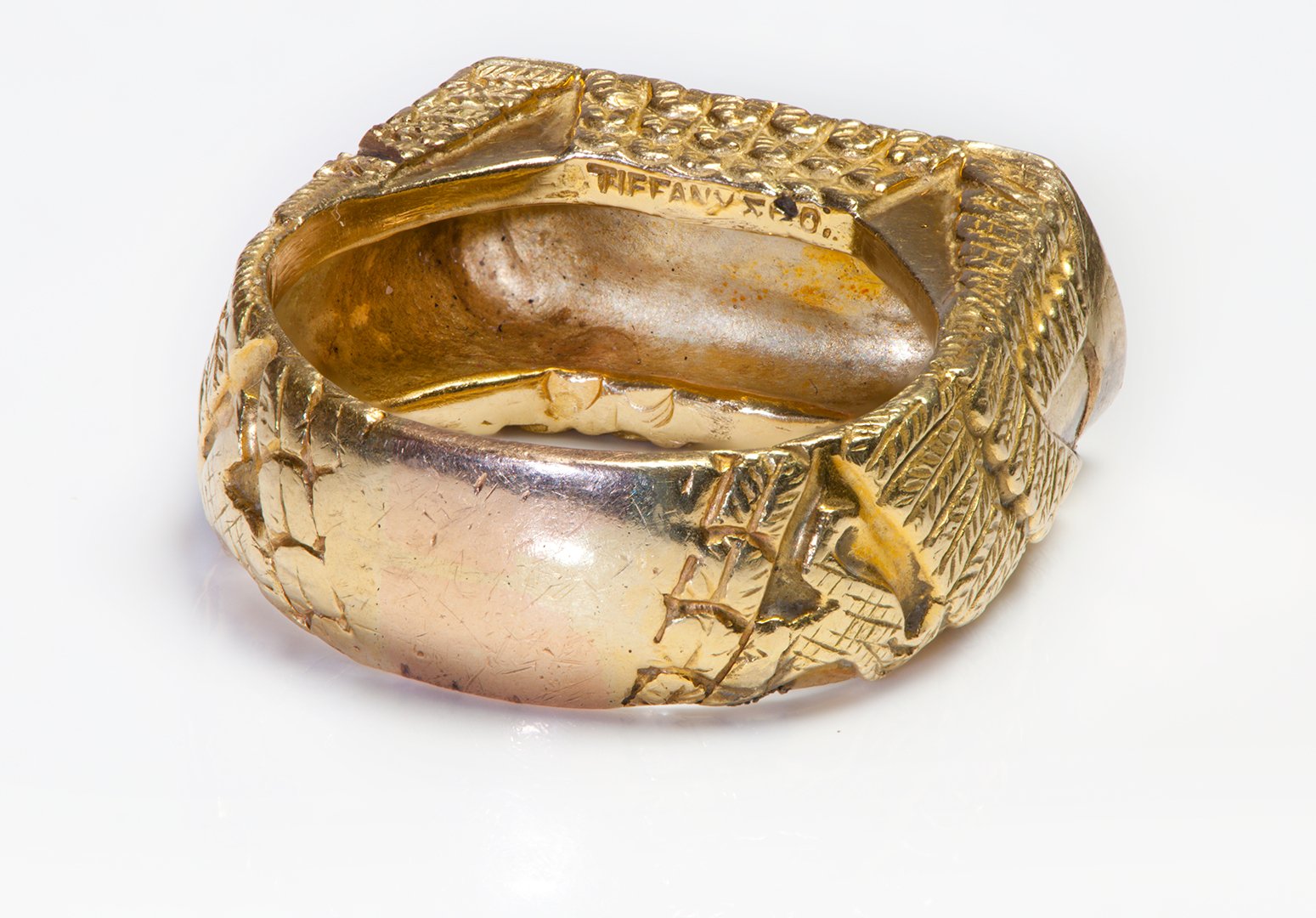 Tiffany & Co. 18K Yellow Gold Owl Ring