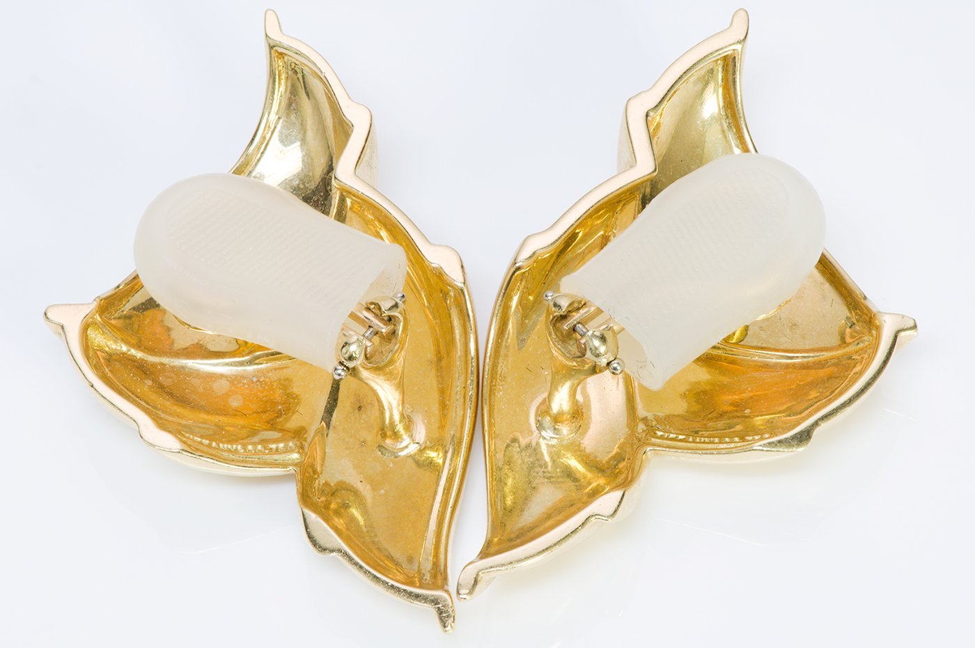 Tiffany & Co. 18K Yellow Gold Ribbon Earrings
