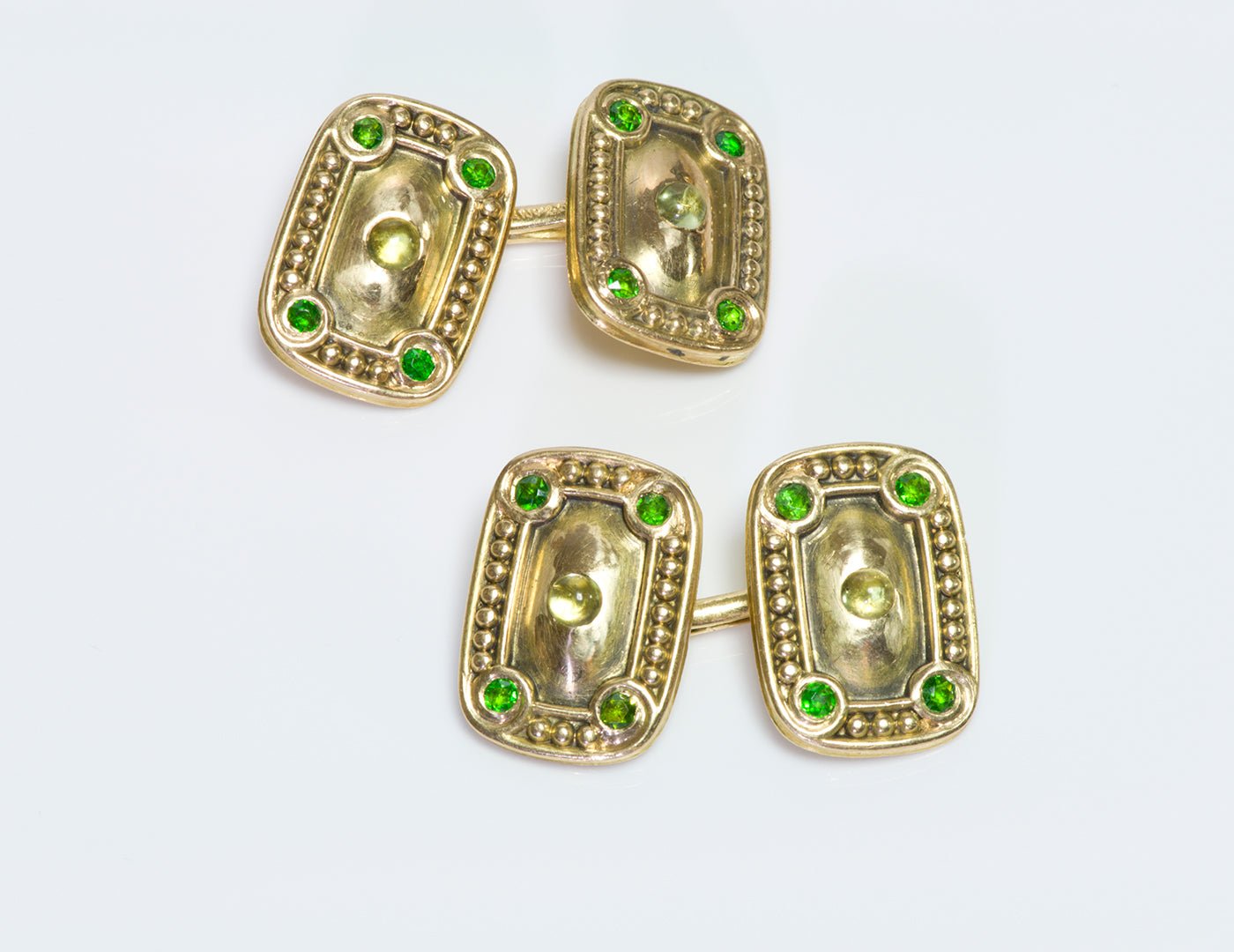 Tiffany & Co. Antique Gold Demantoid Cufflinks