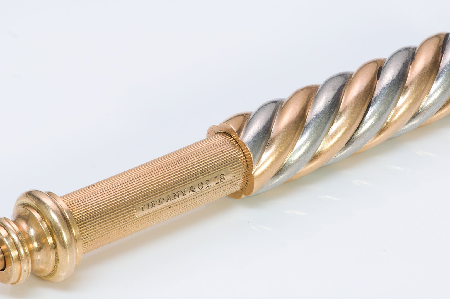 Tiffany & Co. Antique Gold & Platinum Telescopic Fob Pencil