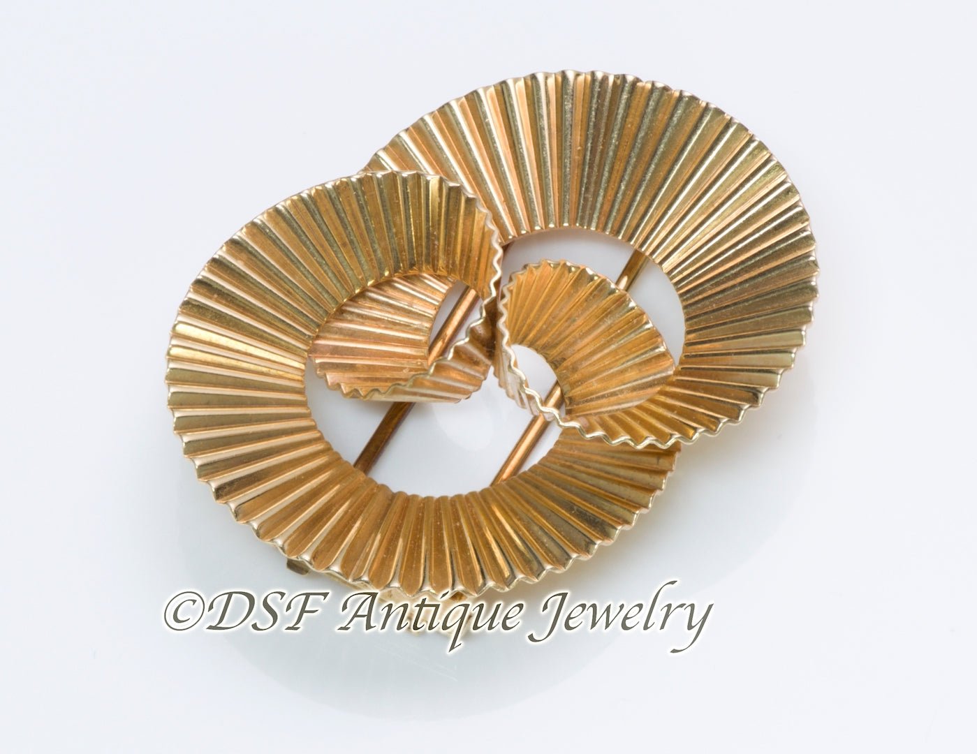 Tiffany & Co. by George Schuler Gold Swirl Clip
