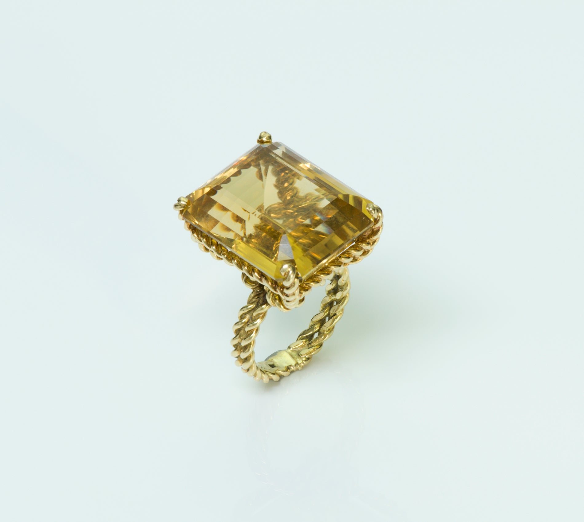Tiffany & Co. Citrine 18K Yellow Gold Ring