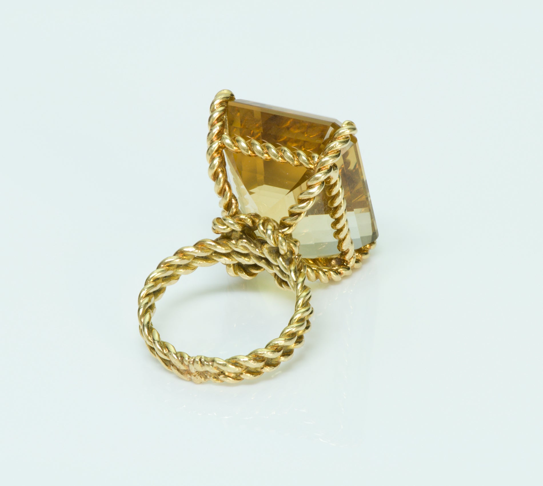 Tiffany & Co. Citrine 18K Yellow Gold Ring