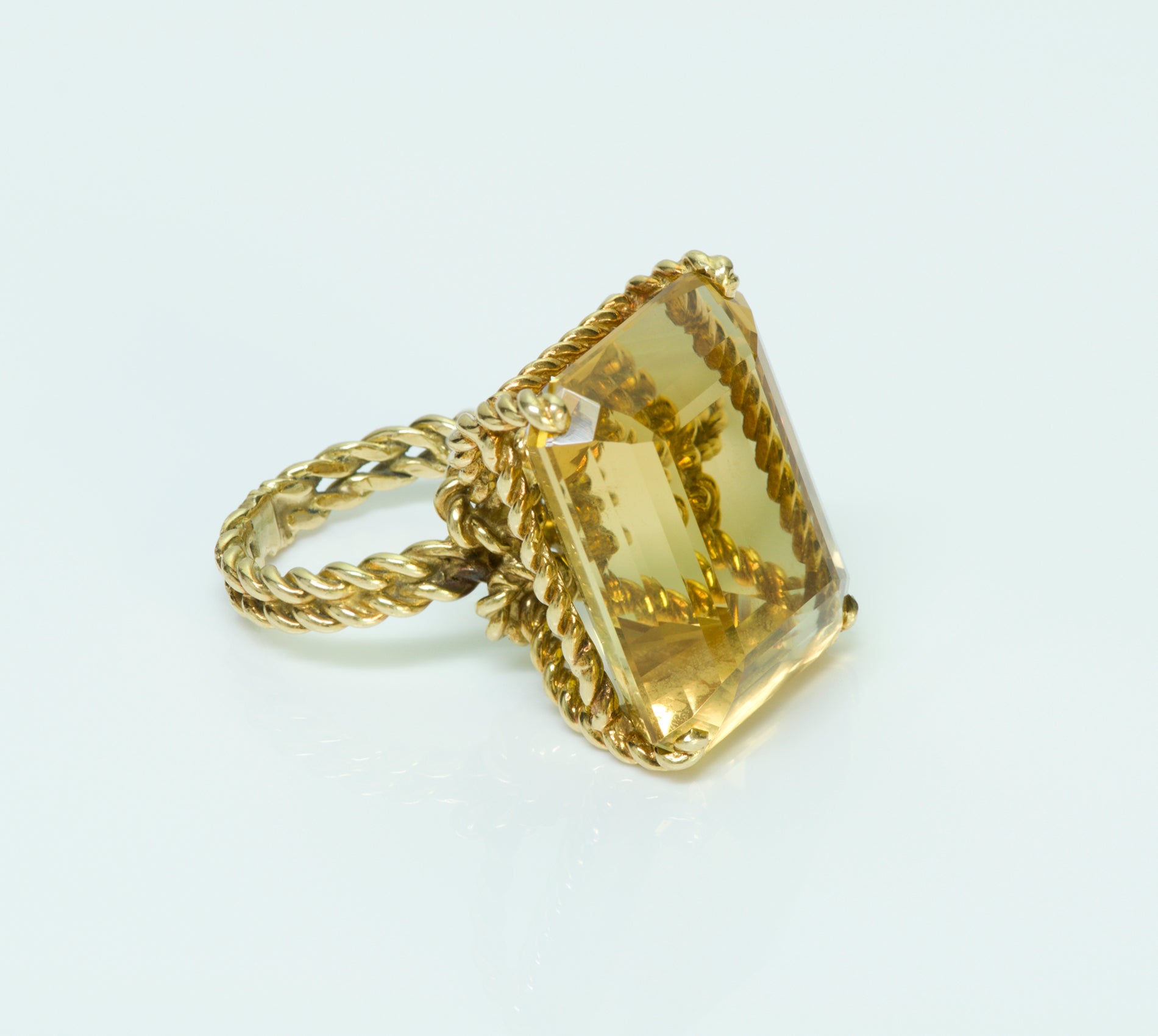 Tiffany & Co. Citrine 18K Yellow Gold Ring