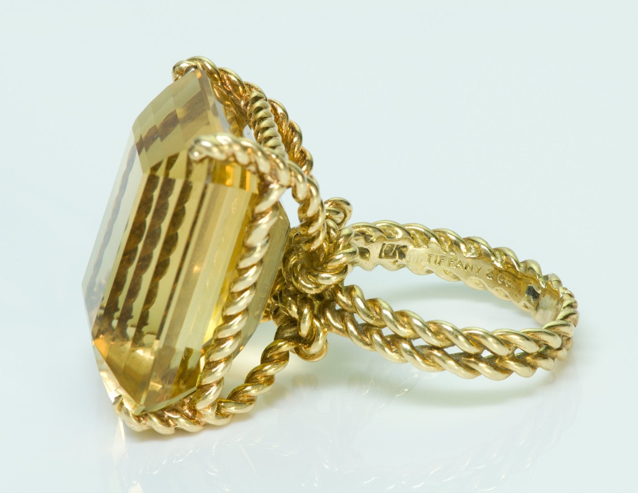 Tiffany & Co. Citrine 18K Yellow Gold Ring