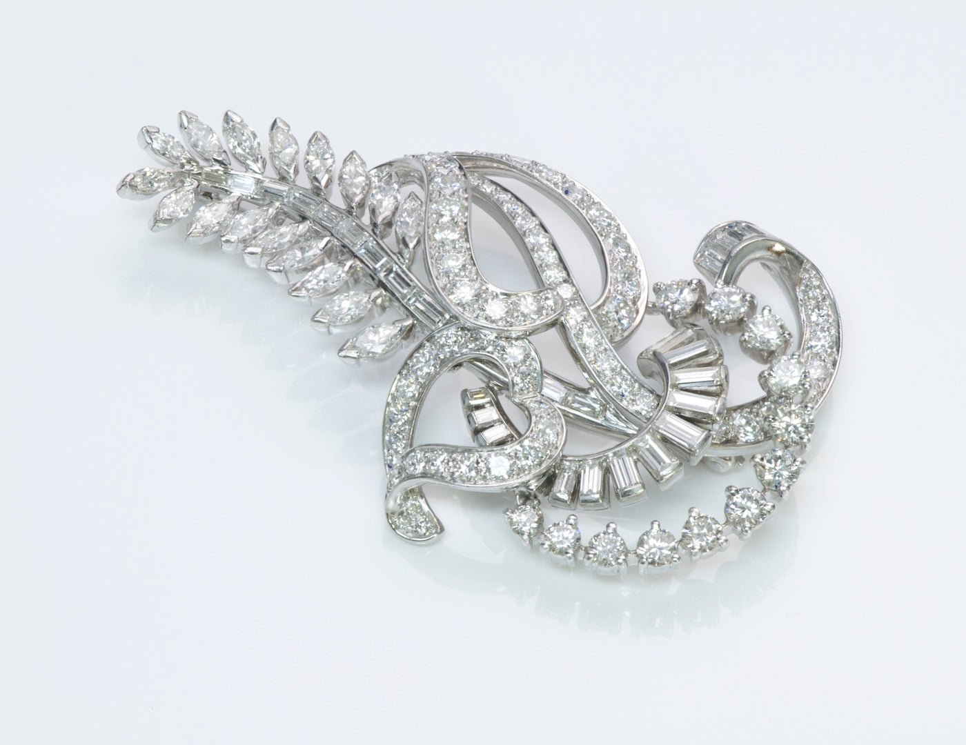 Tiffany & Co. Diamond Palladium Brooch