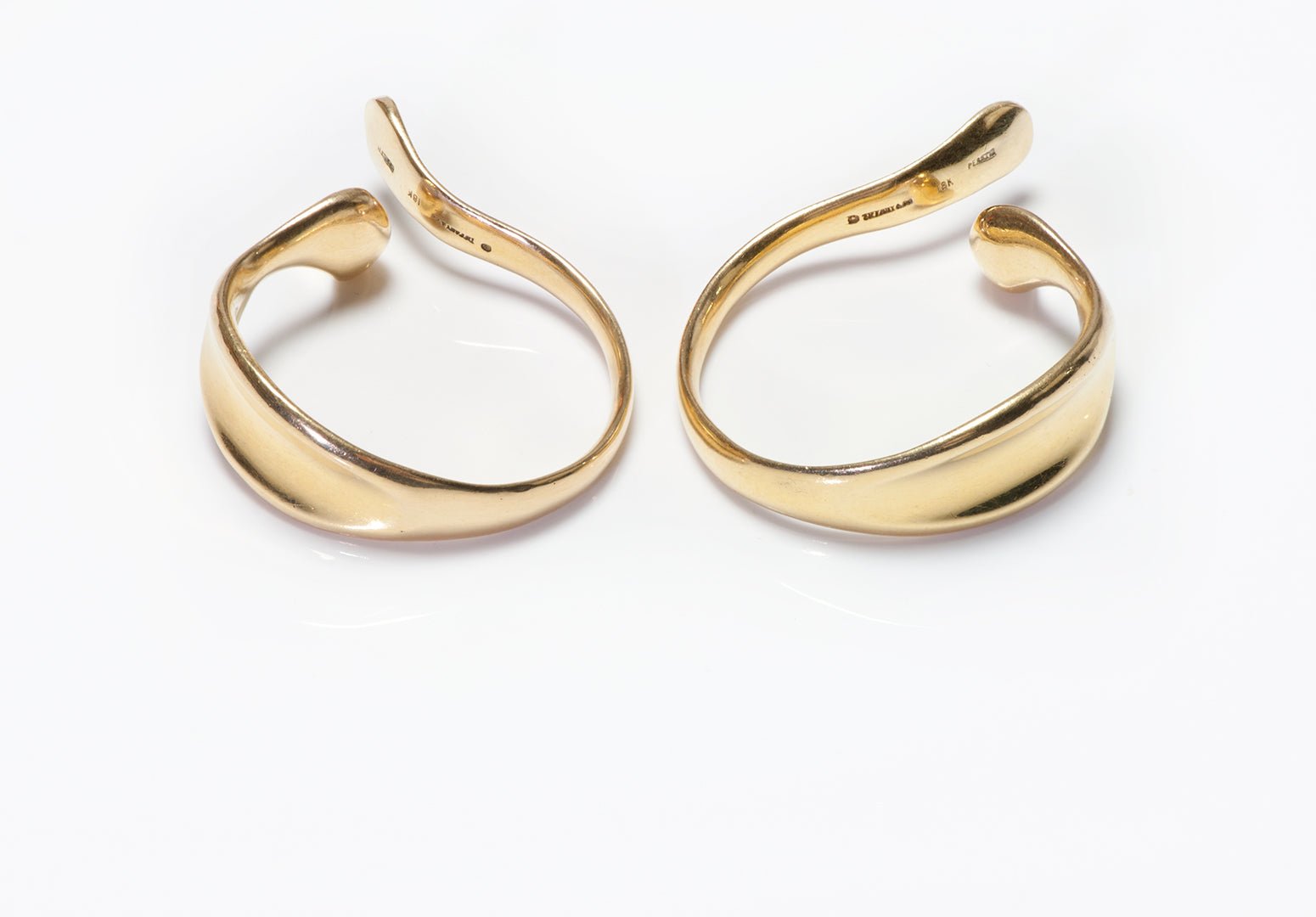 Tiffany & Co. Elsa Peretti 18K Gold Ear Cuff Earrings