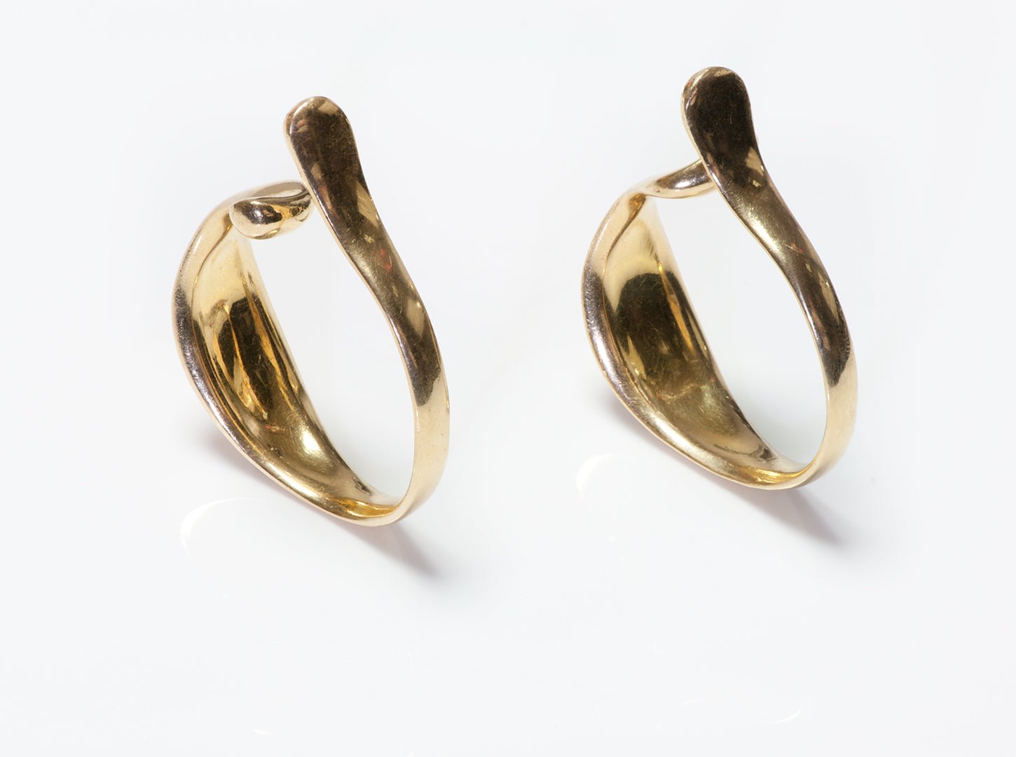 Tiffany & Co. Elsa Peretti 18K Gold Ear Cuff Earrings