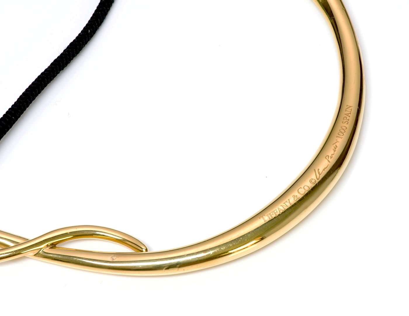 Tiffany & Co. Elsa Peretti 24K Gold Snake Necklace